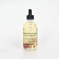 Gomphrena globosa multi-use oil in 60ml glass bottle with dried flowers and dropper - Gomphrena Oil