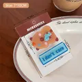 Schattige Capybara haarspeldjes set met blauw I don't care label en beer design - Stijl 4 (Het kan me niet schelen)