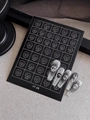 YT 38 nail art stickers featuring white skull designs on silver glitter coffin nails - Skull Style (YT38)