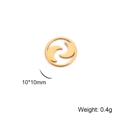 Goldener Mond-Sonne-Stern-Anhänger für DIY-Armbänder und Ohrringe 10x10mm 0.4g - Gold