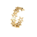 Vintage style open gold ring featuring continuous hollow star patterns for men and women - Hollow Star - Gold