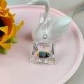 Transparent resin goldfish water bag pendant featuring a colorful miniature fish charm - Style 2 (Colorful Tropical Fish)