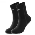 3mm black neoprene diving socks with OUZO logo for scuba surfing - Black Bw3002-b / M (size 38-39)