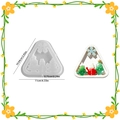 Christmas snowman and cedar silicone mold for resin DIY candle holders with dimensions - Christmas Snowman Lid