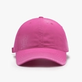 Cappellino da baseball rosa lavato regolabile con design vintage in stile morbido - Rosa Rosso