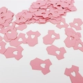 Coriandoli rosa a forma di tutina con cuore per decorazioni tavola baby shower e fai-da-te - Tutina Rosa