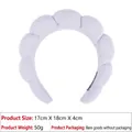 Thick light purple bubble terry headband with fluffy cloud design for facial care - Terry Cloth Headband / Pale Purple