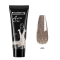 Misscheering 15g silver glitter nail extension acryl gel in shade 01 for UV LED lamp - Silver Glitter (01)