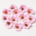 Múltiples cabezas de flores rosas artificiales de seda para accesorios de boda DIY - #8 Mini Margarita (Pack de 13)