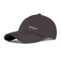 Cappellino da baseball grigio scuro in cotone con scritte in metallo Angle e ricami moda - Regolabile / Grigio