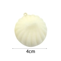 Zachte 4cm PU-schuim gestoomde broodje hanger in gebroken wit tegen stress - 4cm Crèmewit Broodje