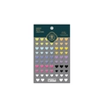 Autocollants ongles 5D relief cœurs multicolores bleu jaune et rouge modèle TS-792 - Cœur-à-Cœur Relief (TS-792)