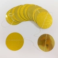 Glitzernde und spiegelnde goldene Papiergirlande für Partydekoration und Hochzeiten - Glitzer Gold+Spiegel Gold
