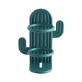 Portaspazzolino elettrico a forma di cactus verde scuro con supporto da parete - Verde Scuro
