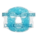 Blue gel bead cooling and heating face mask with adjustable blue elastic straps - Double-sided PVC Face Mask / Sky Blue