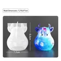Stampo in silicone 3D a forma di mucca per resina fai-da-te 7,2x8,6x7cm - Vitellino n. 1