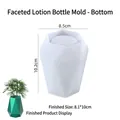 Gefacetteerde siliconen mal voor DIY lotionflessen en cilindrische opbergcontainers - Gefacetteerde Lotionfles Basis