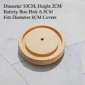 Round wooden base with 10cm diameter for 8cm diameter glass domes and flower crafts - Wooden Base / Wooden Base for 8CM Dome