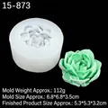 Translucent succulent flower silicone mold for DIY soap and candle making - 2# Style (15-873) / Clear