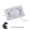 Stampo in silicone 3D embrione dinosauro per fai da te resina con trama pelle dettagliata - Bébé T-Rex - Grande