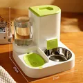 Avocado green automatic pet feeder and waterer set with 304 stainless steel food bowl - Stainless Steel Model (Gen 1) / Feeding and Watering Integrated Machine / Avocado Green