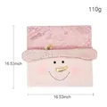 Pink Christmas snowman cushion cover with sparkling sequin hat and 3D carrot nose - Pink Sequin Snowman Cover