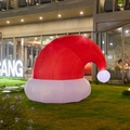 Giant inflatable LED Santa hat outdoor decoration for Christmas lawn and commercial display - 2M—Christmas Hat