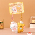 Cute resin cartoon chef cat and dog magnetic keychain set for couples and backpacks - Magnetic - Chef Cat and Dog Competition / SKU Price for One Pair