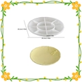 Embossed fruit pattern round tray silicone mold for DIY resin craft storage plate - Silicone Mold / Embossed Angel Tray