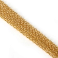 5 Meter vergoldete DIY-Schmuckkette für handgefertigte Perlenohrringe und Halsketten-Zubehör - Runde O-Kette 3x2mm Gold 5m