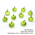 Set of 10 mini light green artificial pumpkins for Halloween decor, 3.5cm foam models - Small Pumpkin (Light Green) 10PCS