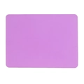 Rectangle purple silicone placemat for children and pets on a clean white background - Purple