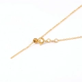 Adjustable golden stainless steel DIY necklace chain with needle end and spring clasp - Cable Chain / 1.2mm*45cm / Gold