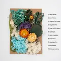 Preserved dried flower DIY kit featuring blue baby's breath, hydrangea and eucalyptus - Flower Pack A7