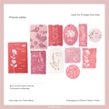 Vintage Primrose papieren labels voor scrapbooking met boekdruktextuur op graspapier - Primula Katoen
