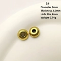8mm antike Goldlegierung Schneeflocke Abstandsperlen für DIY Armband Schmuck - 3# (Ring-Zwischenperle)