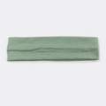Elastic green cotton sports headband for running and outdoor sweat absorption - Matcha Green