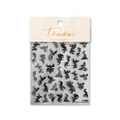 Pegatinas 5D para uñas con relieve de fénix negro y plumas elegantes en estilo to-2295 - Fénix Negro (to2295)