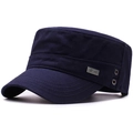 Casquette cadet bleu marine en coton avec badge HEYHAT et œillets d'aération - Réglable / Bleu marine