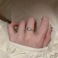 Retro S925 sterling silver twist ring with oval 'as you wish' engraved plate on finger - JZ0834-As You Wish