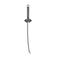 Mini ciondolo a forma di spada in lega di zinco argento per gioielli fai-da-te e gothic - 1 ciondolo a spada 69mm