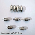 Polished silver cylindrical magnetic clasp 6x12mm for DIY jewelry bracelets and necklaces - Cylinder Style / White Gold
