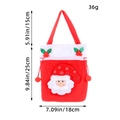 Kerst cadeauzakje met kerstmanpop van rood en wit pluche materiaal en trekkoord - Kerstman