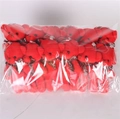 Bulk pack of red plush teddy bear keychain pendants with Love bowties for gifts - Red