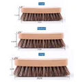 Drei Größen von Schuhbürsten aus Holz und Rosshaar zum Polieren von Lederwaren - Buchenholz Rosshaarbürste A-150 (Reines Rosshaar)
