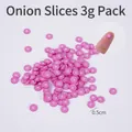 3g pack of miniature red onion fimo slices for DIY slime and craft projects - 0.5cm Onion Slice - Polymer Clay (3g Bag)