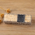 DIY wooden typewriter style calendar stamp set including dates, days and black ink pad - 40Pcs Week & Numbers