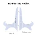 Detailed view of translucent silicone frame stand mold with 20.2cm height dimension - No.2 Phone Stand Set