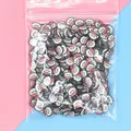 Christmas Santa and Easter egg polymer clay slices for DIY nail art and slime - 5-Santa Head