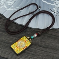 Ebony Vairocana Yellow Cloud Nepal Rope Style